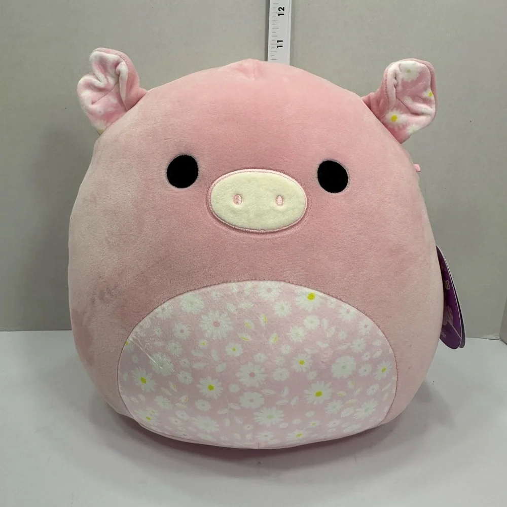 Squillamallow Pink Plush Pig Toy brand new w tags 12”